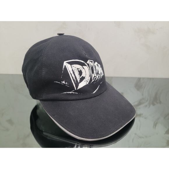 Dior Logo Print Black Cotton Baseball Cap - Size S - Picture 1 of 6